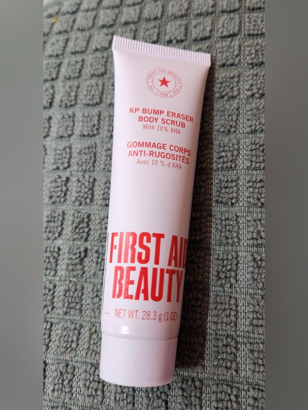 First Aid Beauty Pink KP Bump Eraser Body Scrub Travel Size 1oz Tube